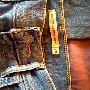 Levi’s woman’s distressed jeans